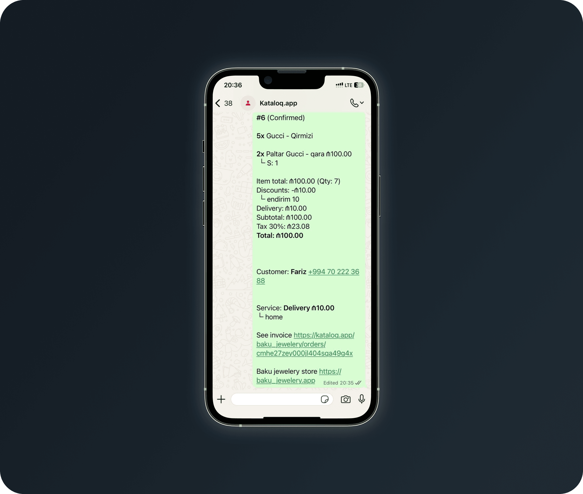 WhatsApp Order
