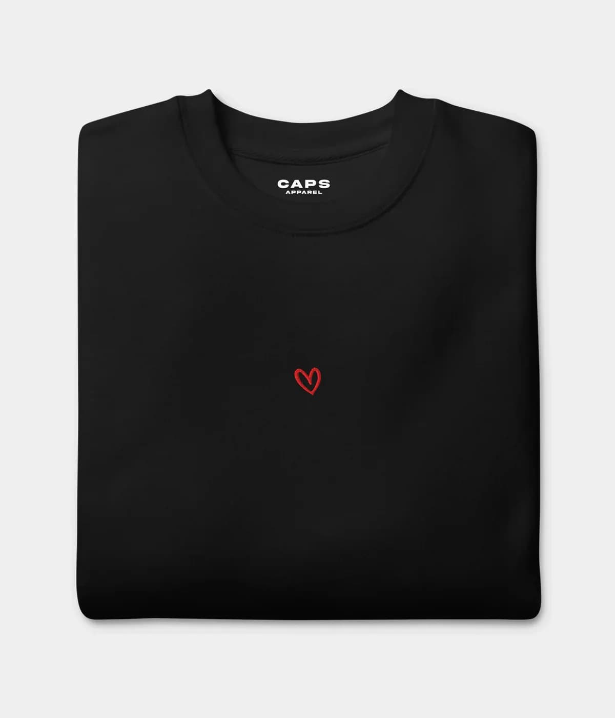 DRAWN HEART SWEATER.