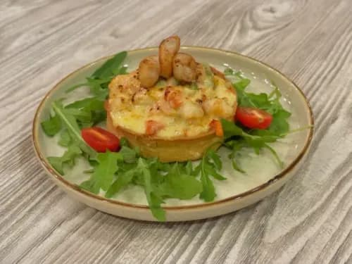 Shrimp and cheese stew