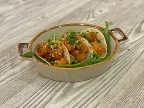 Popcorn chicken with Thai sauce